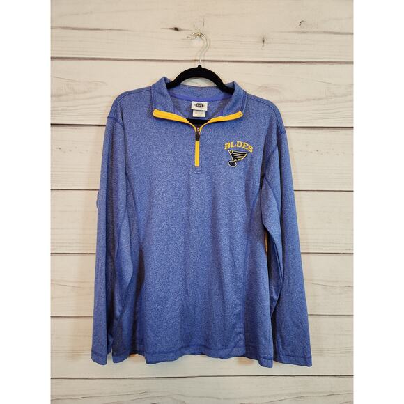 NHL Licensed Apparel Men's Blue‎ Long Sleeve St. Louis Blues Jacket Size Small - Picture 1 of 6